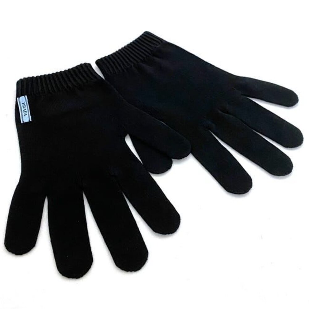 Prada Gloves Black Nero Dna615 Never - Picture 4 of 8